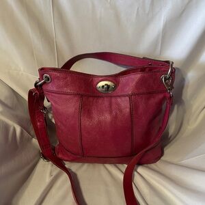 Fossil Rose colored Leather Shoulder Bag